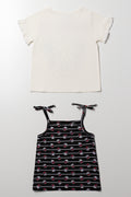 Minnie Mouse 2 Pack T-Shirts Black (2)