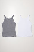 2 Pack Vests Black And White (3)