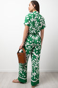 Tropical Print Pants Green (3)