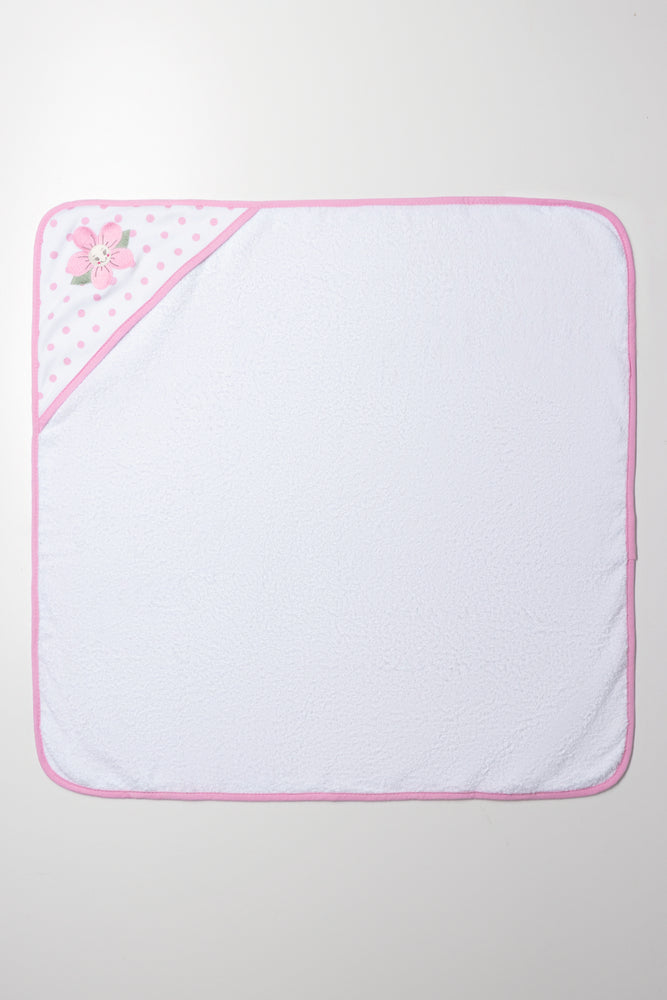 Flower Hooded Towel White (2)