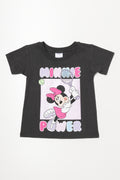 Minnie Mouse Short Sleeve T-Shirt Dark Grey