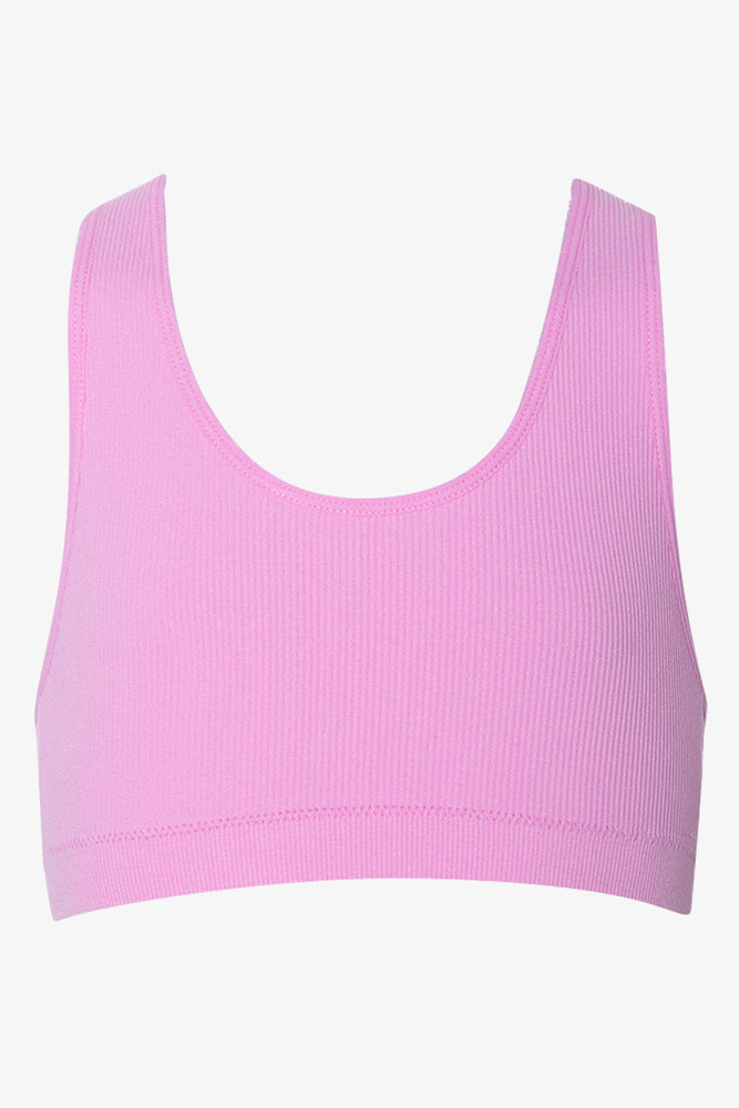 Ribbed Seamfree Racerback Bras Pink And Blue (1)