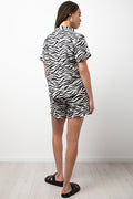 Zebra Print Shorts Black And White (3)