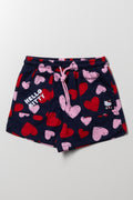 Hello Kitty Fleece Shorts Navy