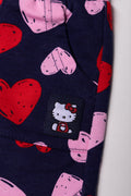 Hello Kitty Fleece Shorts Navy (2)