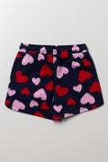 Hello Kitty Fleece Shorts Navy (3)