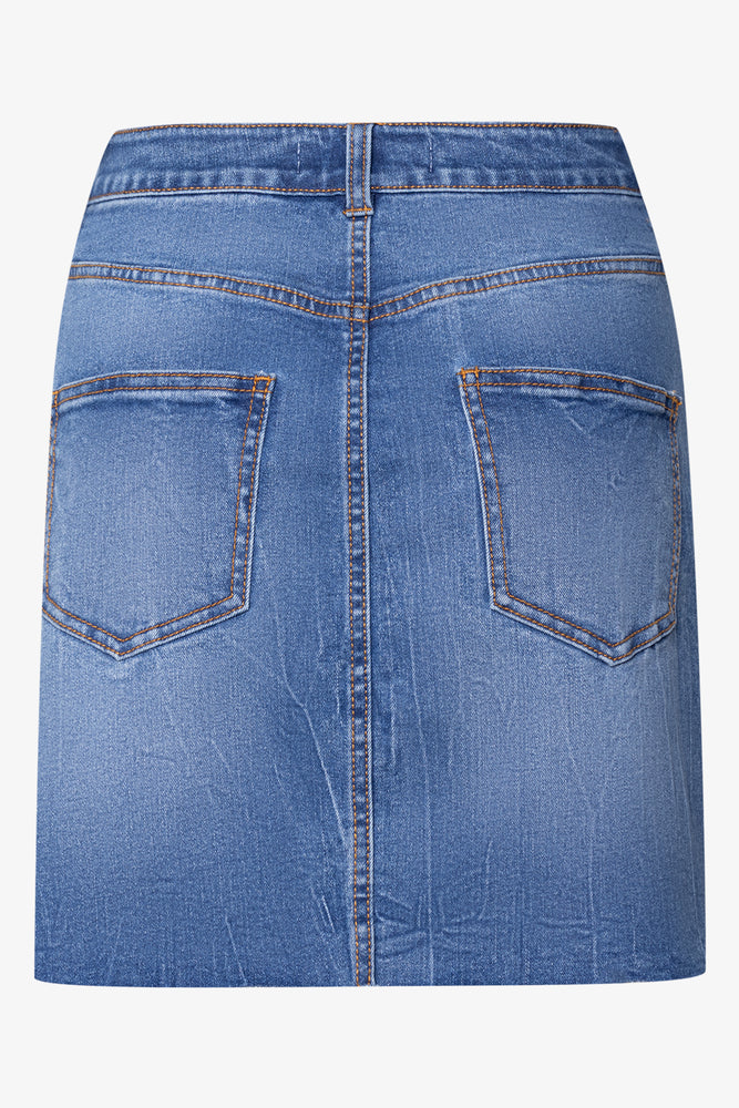 Mini Denim Skirt Blue
