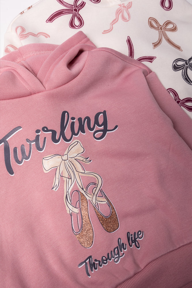 2 Pack Tracktops Pink And Natural