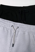 2 Pack Woven Shorts Black And Grey (1)
