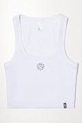 Ribbed Vest White