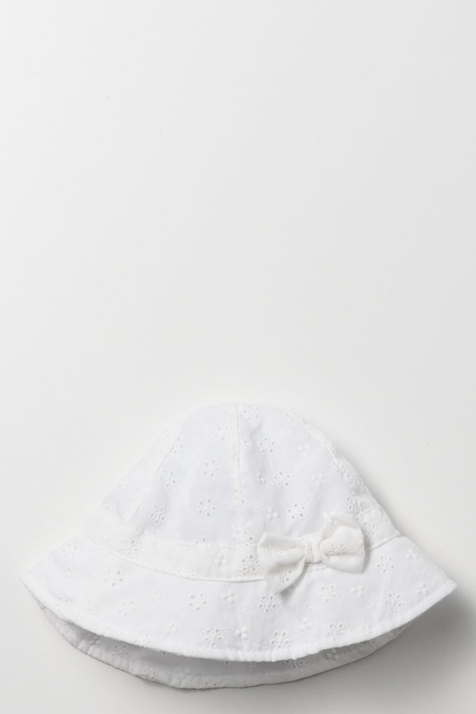 Anglaise Hat White