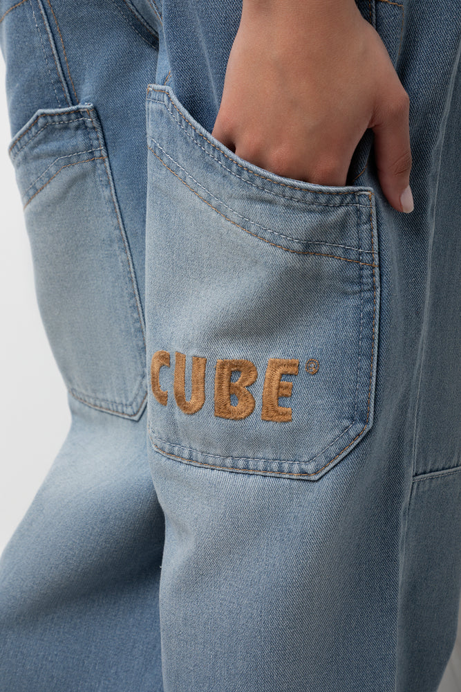 Barrel Jeans Mid Blue (4)