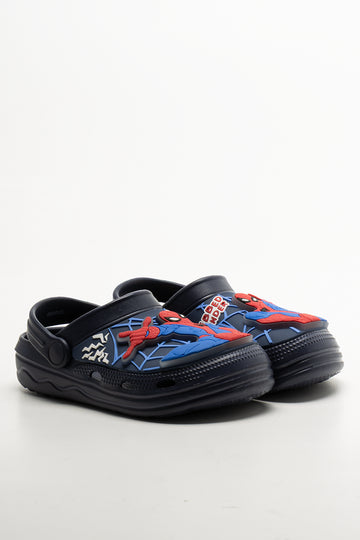 Spider-Man Light Up Clogs Navy