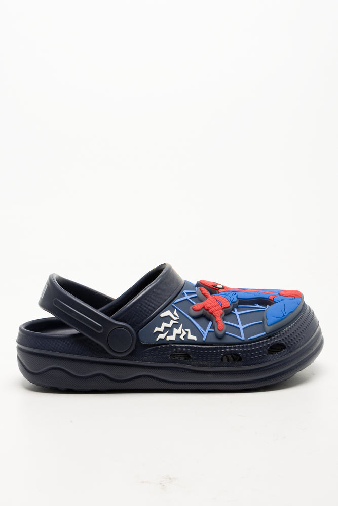 Spider-Man Light Up Clogs Navy