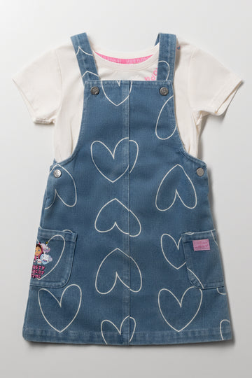 Gabby's Dollhouse Pinafore Set Blue