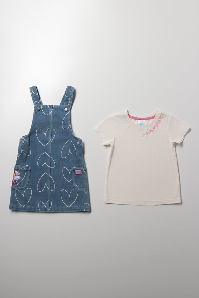 Gabby's Dollhouse Pinafore Set Blue (3)