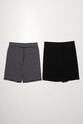 2 Pack Cycle Shorts Black And White