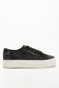 Distressed Denim Sneakers Dark Grey (1)