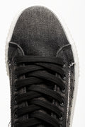 Distressed Denim Sneakers Dark Grey (4)