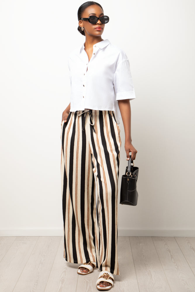 Stripe Pants Natural