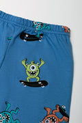 Short Sleeve Pyjama Set Blue (2)