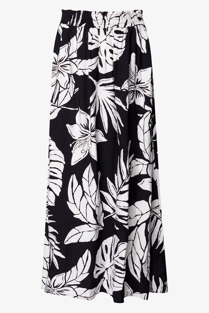 Tropical Relaxed Pants Black
