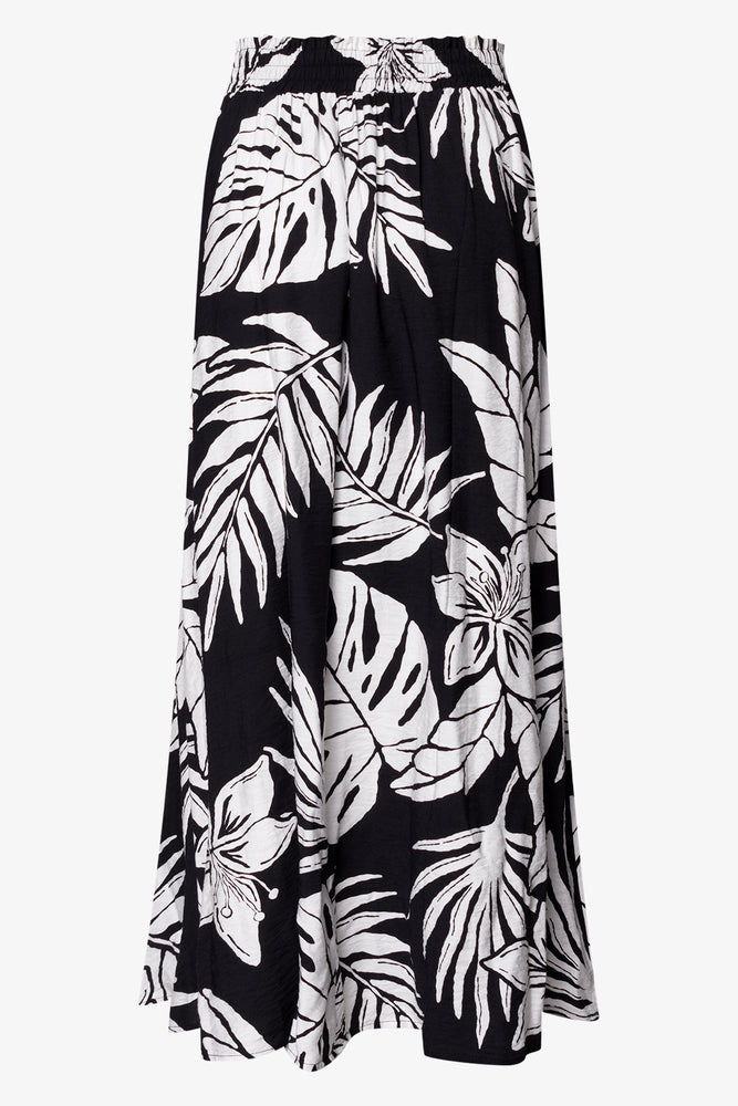 Tropical Relaxed Pants Black