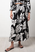 A-Line Viscose Skirt Black (1)