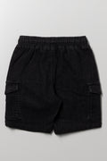 Cargo Denim Shorts Black (2)