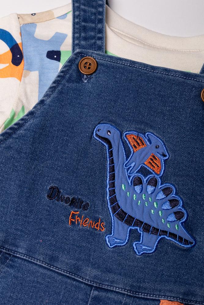 Denim Dungaree and T-shirt Set (1)