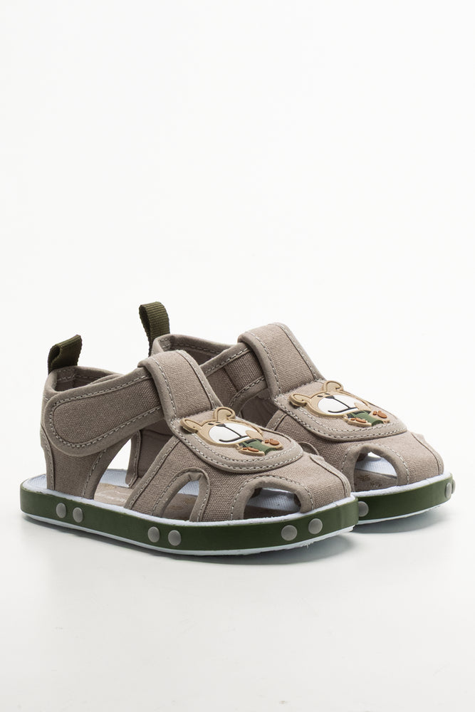 Teddy Sandals Grey