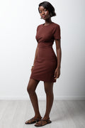 Bodycon Dress Brown (1)
