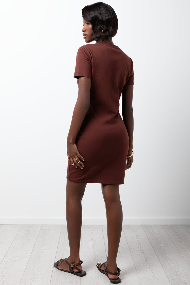 Bodycon Dress Brown (2)
