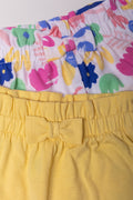 2 Pack Flower Shorts Yellow (1)