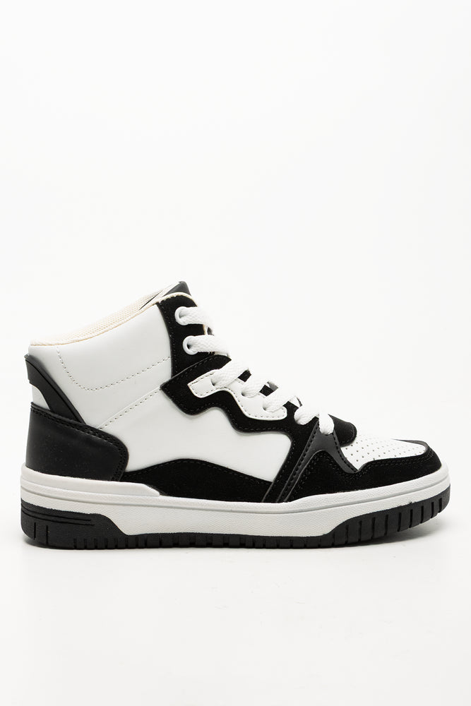 High Top Sneakers Black And White (1)