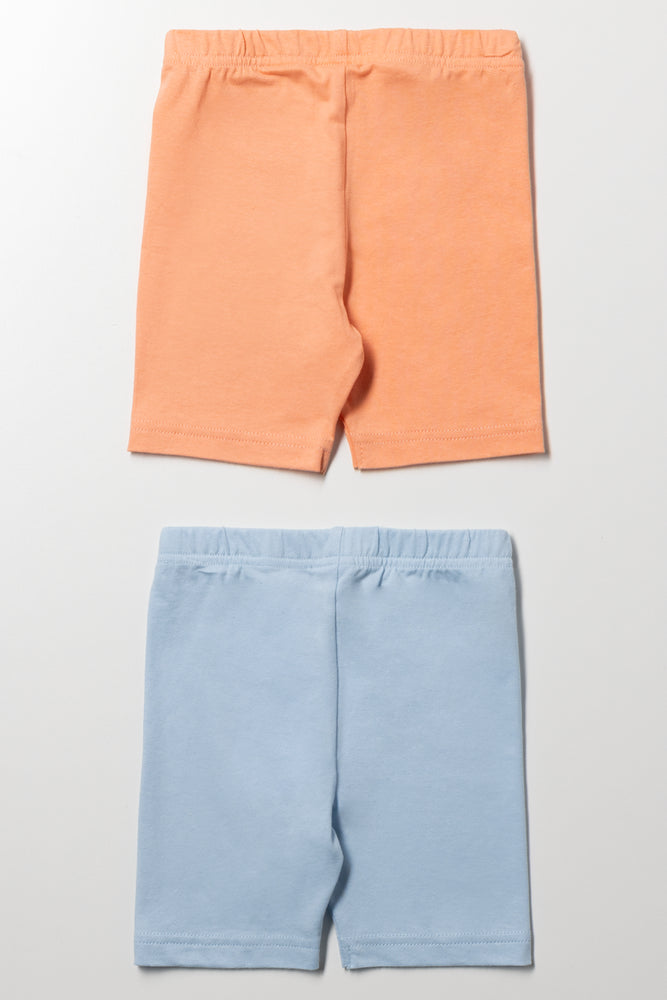 2 Pack Paw Patrol Cycling Shorts Light Blue (2)