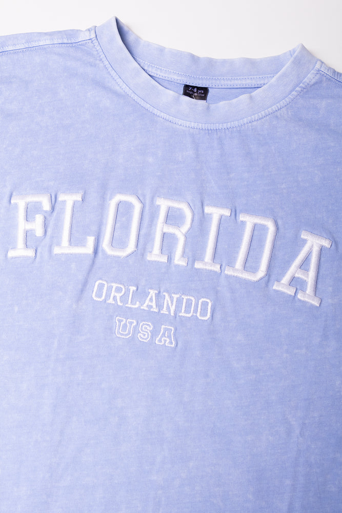Florida Short Sleeve T-Shirt Blue (1)