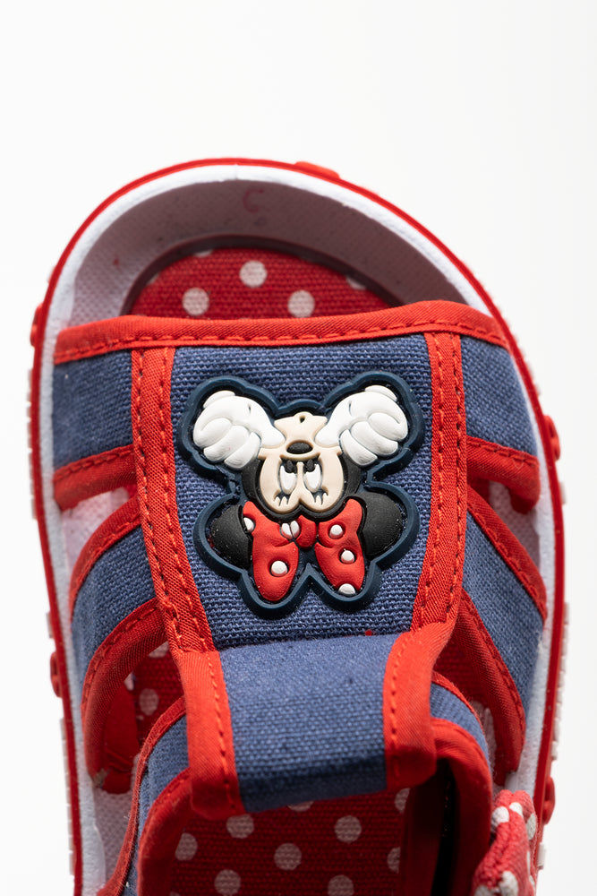 Minnie Mouse Foxing Sandals Navy And Red (4)