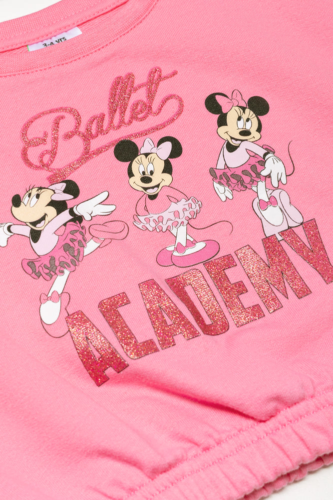 Minnie Mouse Top And Skirt Set Pink