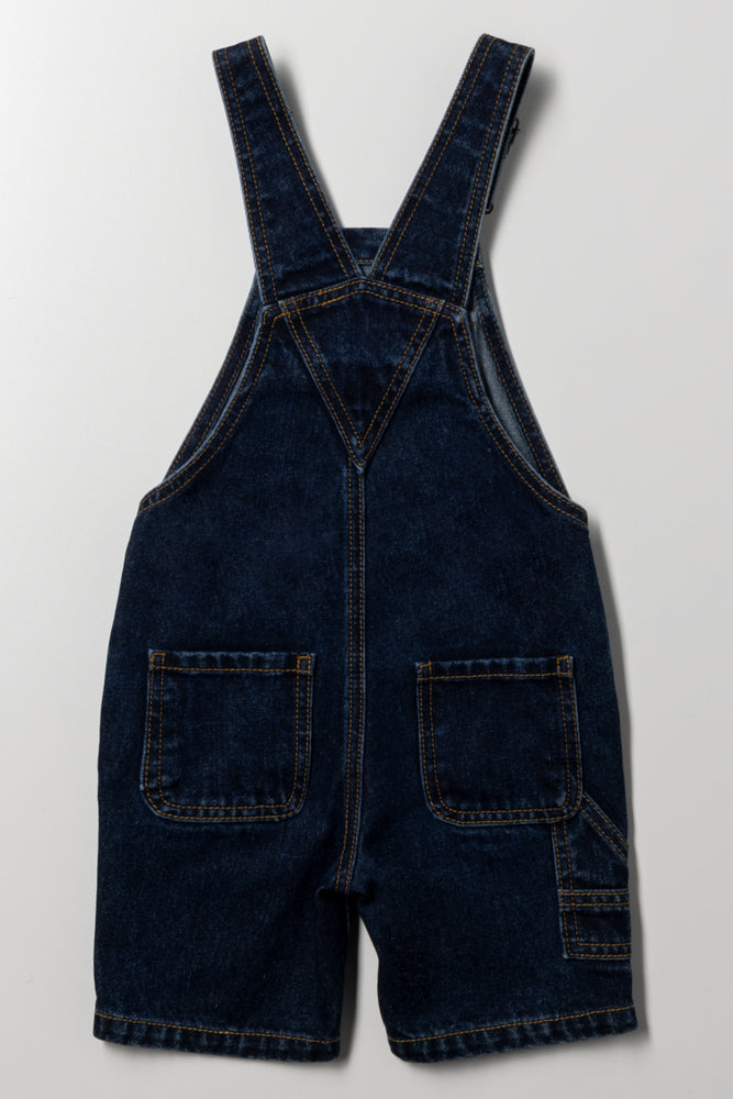 Denim Dungaree Dark Blue (2)