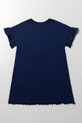 Llama Sleepshirt Navy (2)
