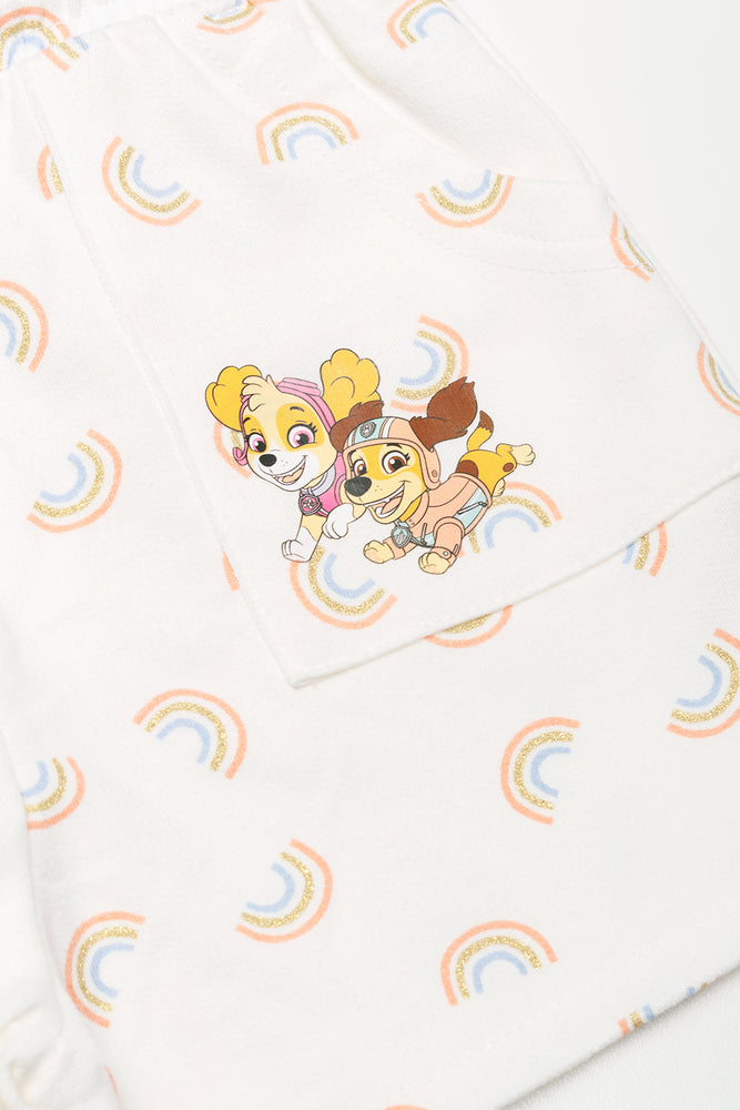Paw Patrol Shorts White