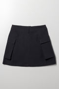 Cargo Skirt Dark Grey (2)