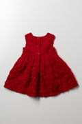 Rosette Dress Red (3)