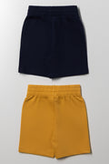 Mickey Mouse 2 Pack Shorts Black And Yellow (2)