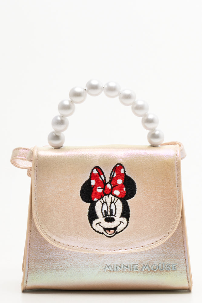 Minnie Mouse Pearl Bag Natural