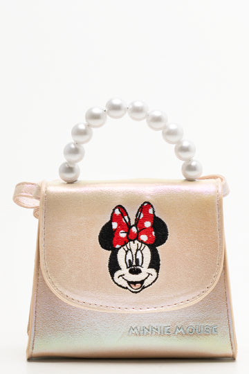 Minnie Mouse Pearl Bag Natural
