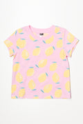 Lemons Short Sleeve T-Shirt Pink