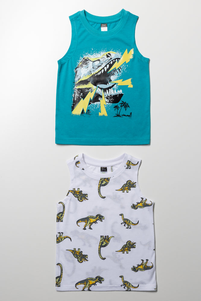 2 Pack Vest Blue And White