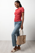 Lettuce Edge Bubble Knit Short Sleeve T-Shirt (1)